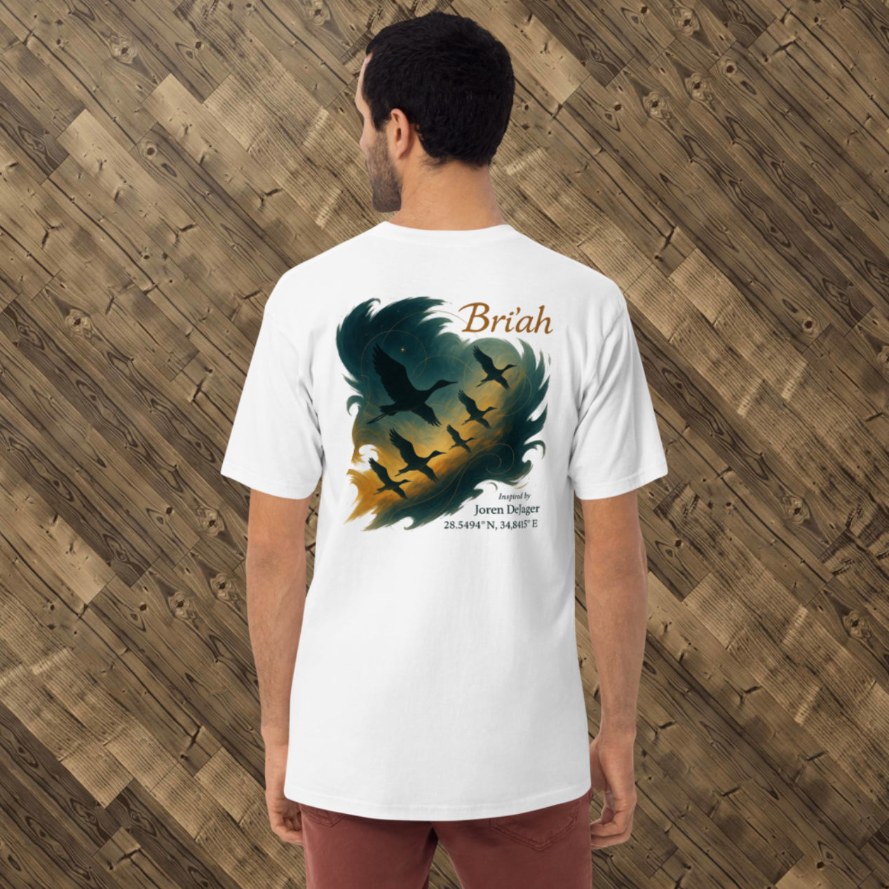 Flappy Skies - Bri’ah Men’s premium heavyweight tee